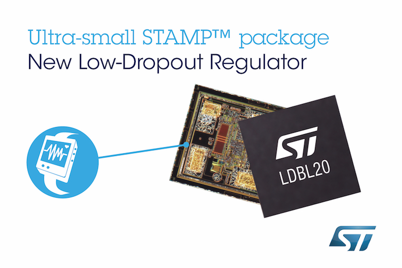 STMicro reveals ultra-tiny low-dropout regulator in breakthrough bumpless chipscale package